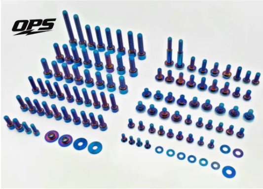 Warp9 Full Titanium Chassis Bolt Kit For The Ultra Bee